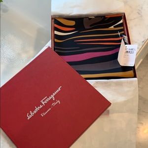 Salvatore Ferragamo 100% silk scarf! 😍